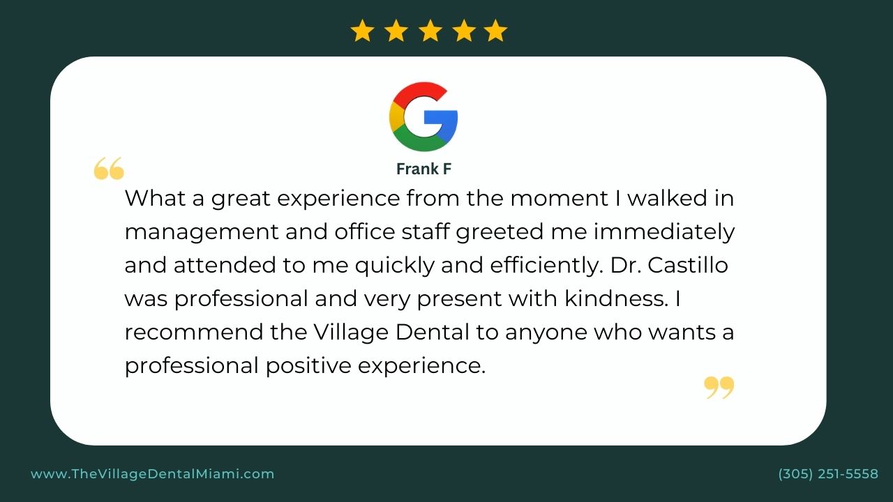 Google review Frank F