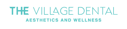 The Village Dental logo featuring a modern design, representing comprehensive dental care and wellness services in Pinecrest, FL.